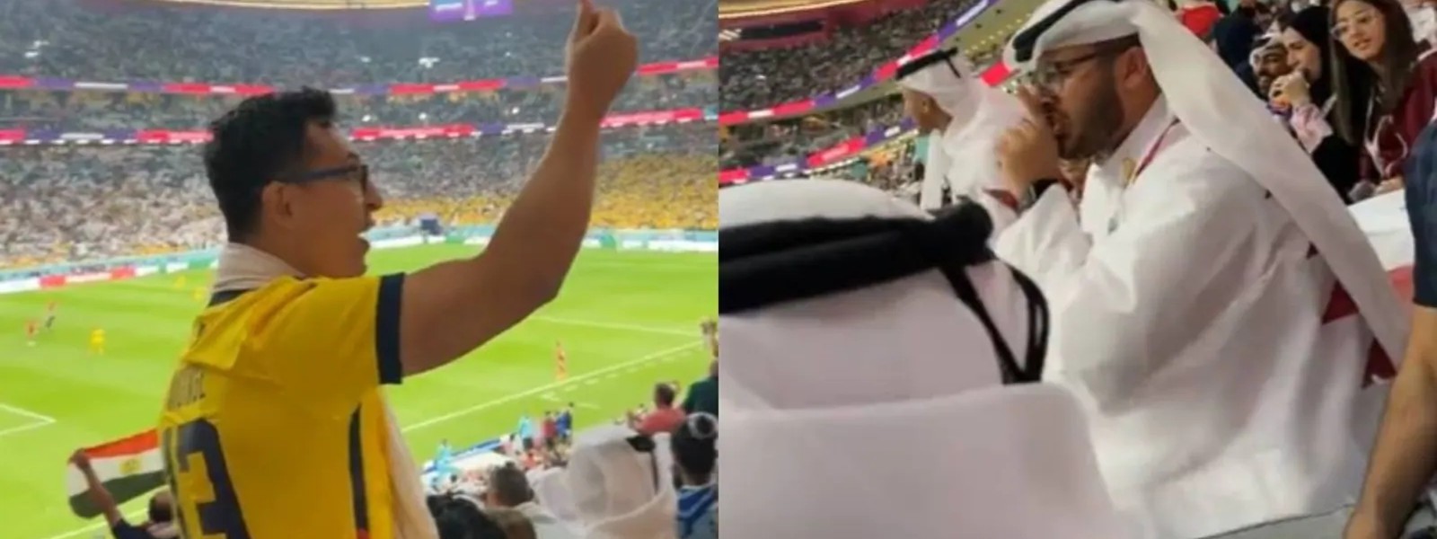 World Cup fans argue, then make up